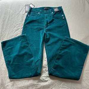 Silver Jeans Co. Highly Desirable High Rise Trouser W27L33 Corduroy Bootcut Teal